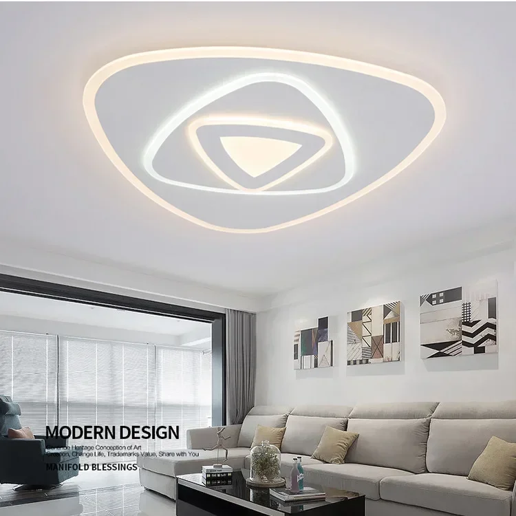 Living Room Lamp Triangle LED Ceiling Lamp Modern Minimalist Light in the Bedroom Acrylic Room Lighting
Living Room Lamp Triangle LED Ceiling Lamp Modern Minimalist Light in the Bedroom Acrylic Room Lighting