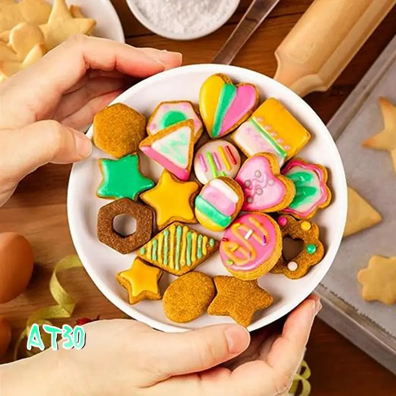 60-Piece Stainless Steel Biscuit Mold Mini Fondant Mold Geometric Biscuit Cutting Mold Baking Tool Set-AT30
60-Piece Stainless Steel Biscuit Mold Mini Fondant Mold Geometric Biscuit Cutting Mold Baking Tool Set-AT30