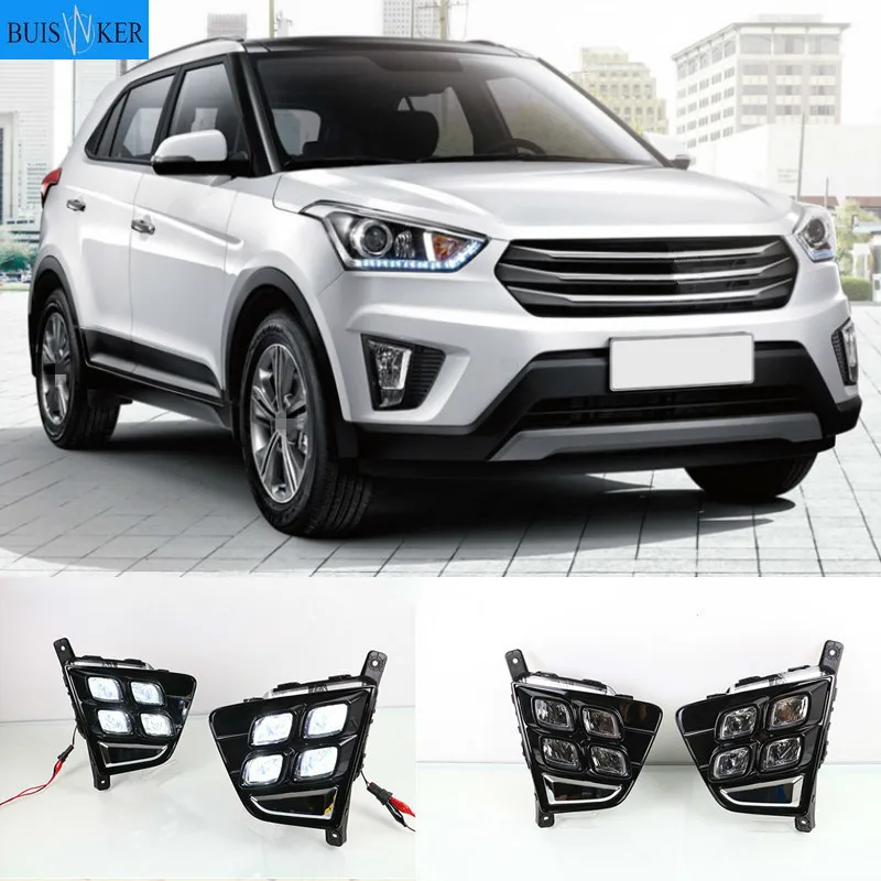 Car Accessories Waterproof ABS 12V LED Daytime Running Light DRL Fog Lamp Decoration For Hyundai Creta IX25 2014 2015 2016
Car Accessories Waterproof ABS 12V LED Daytime Running Light DRL Fog Lamp Decoration For Hyundai Creta IX25 2014 2015 2016
