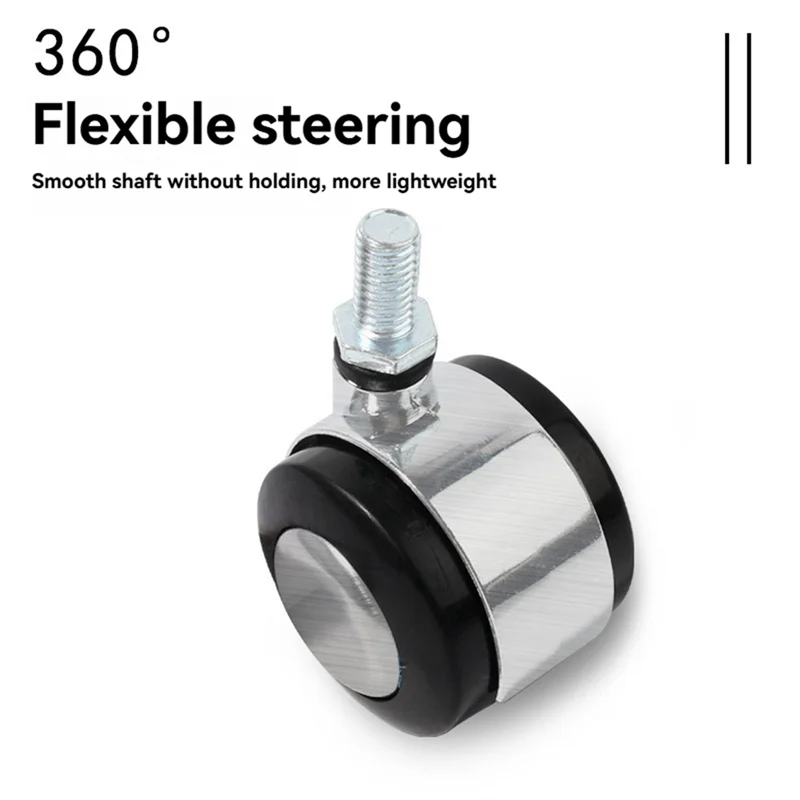 AA19 5-Piece 2-Inch Silent Pulley Caster Office Chair/Computer Chair, Silent Fat Caster Furniture Hardware Tools.
AA19 5-Piece 2-Inch Silent Pulley Caster Office Chair/Computer Chair, Silent Fat Caster Furniture Hardware Tools.