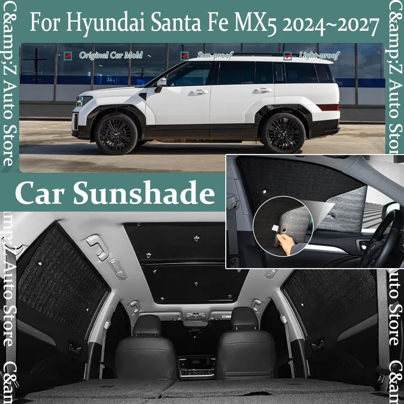 Car Sun Visor For Hyundai Santa Fe MX5 2024 2025 2026 Anti-UV Window Sunhsade Covers Windshield Sun Shades Pads Auto Accessoires
Car Sun Visor For Hyundai Santa Fe MX5 2024 2025 2026 Anti-UV Window Sunhsade Covers Windshield Sun Shades Pads Auto Accessoires