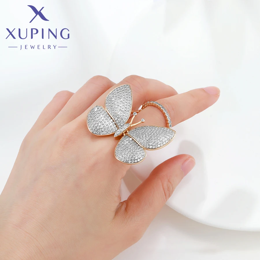 Xuping Jewelry New Arrival Fashion Butterfly Shape Gold Color Ring for Women Unique Wedding Gifts X000851539
Xuping Jewelry New Arrival Fashion Butterfly Shape Gold Color Ring for Women Unique Wedding Gifts X000851539