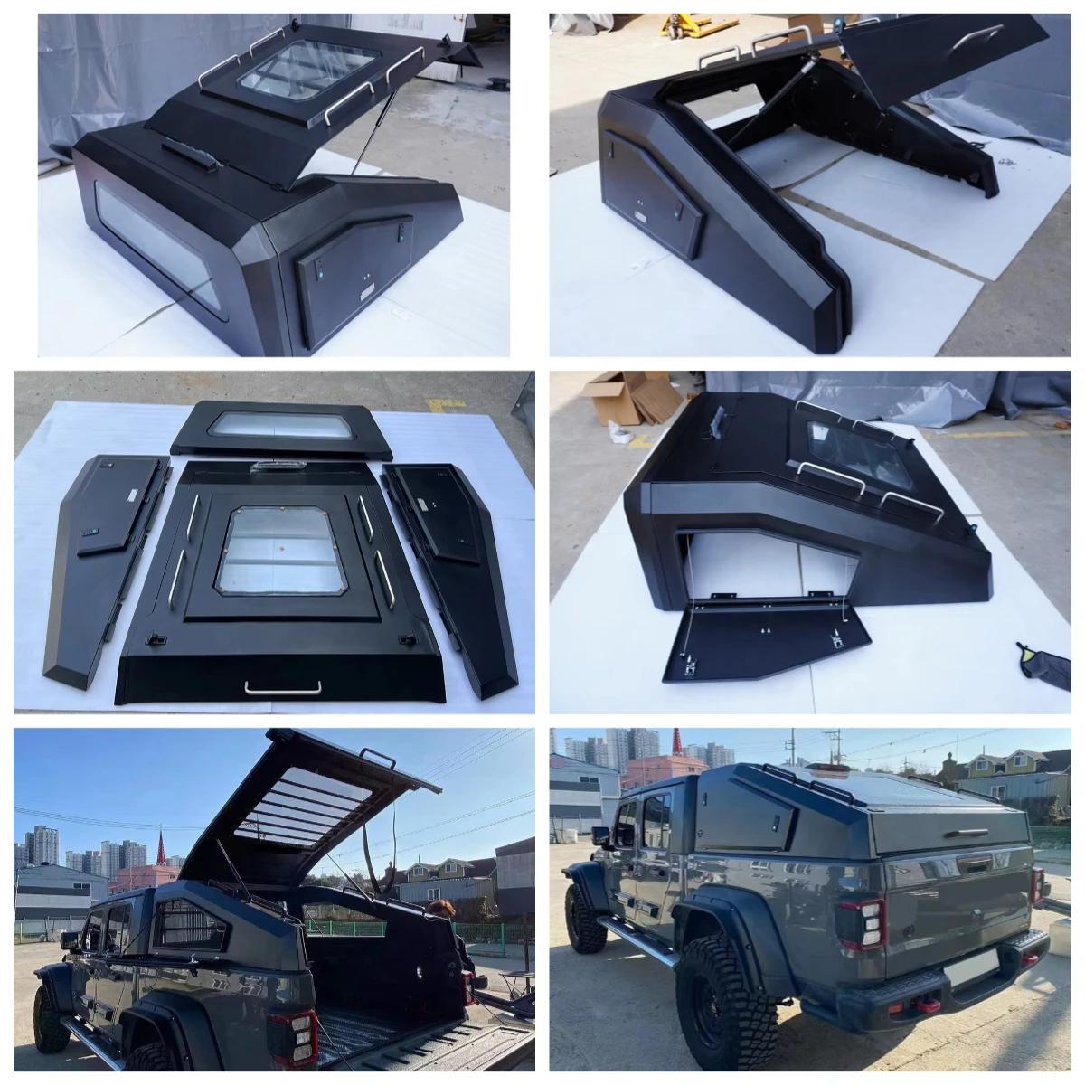 4x4 Offroad Accessories Hot Sale Steel Hardtop Topper Canopy Storage Box Slanted Cover with Window for Gladiator JT Pickup
4x4 Offroad Accessories Hot Sale Steel Hardtop Topper Canopy Storage Box Slanted Cover with Window for Gladiator JT Pickup