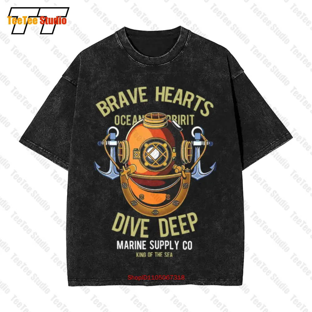 Винтажная футболка большого размера Brave Hearts Dive Deep Diver KRGG 
Винтажная футболка большого размера Brave Hearts Dive Deep Diver KRGG