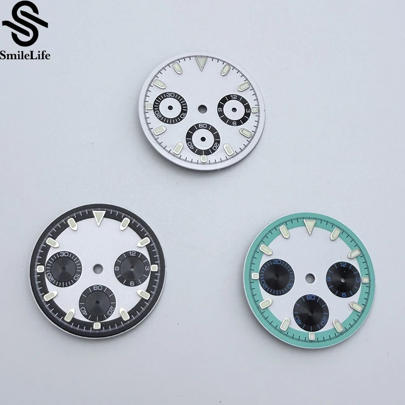 SmileLife 29.5mm VK63 Dial for Quartz Movement Chronograph Face 6 Hands Watch Parts Green Luminous Fit for 39mm Watch Cases
SmileLife 29.5mm VK63 Dial for Quartz Movement Chronograph Face 6 Hands Watch Parts Green Luminous Fit for 39mm Watch Cases