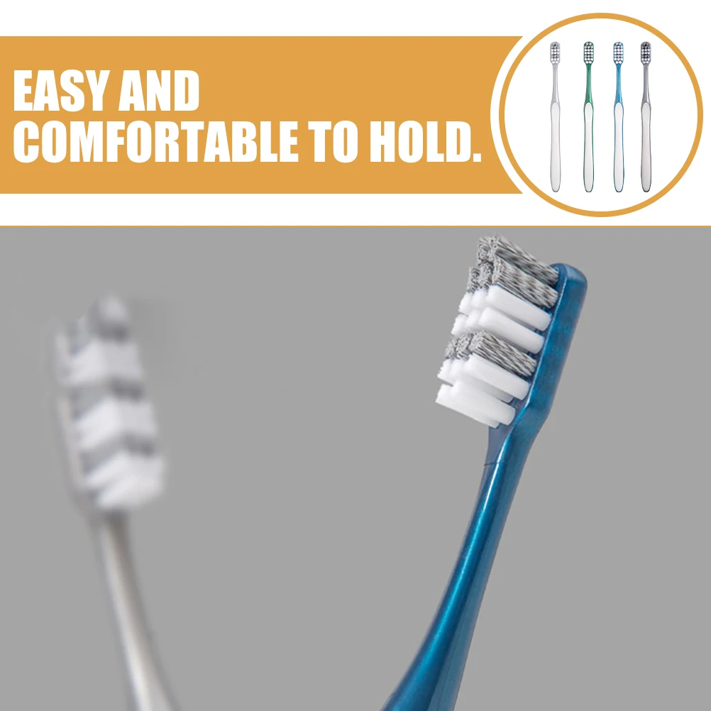 4pcs Bristle Toothbrushes for Men Extra Firm Manual Travel Toothbrush Plastic Teeth Cleaning Brushes Household
4pcs Bristle Toothbrushes for Men Extra Firm Manual Travel Toothbrush Plastic Teeth Cleaning Brushes Household