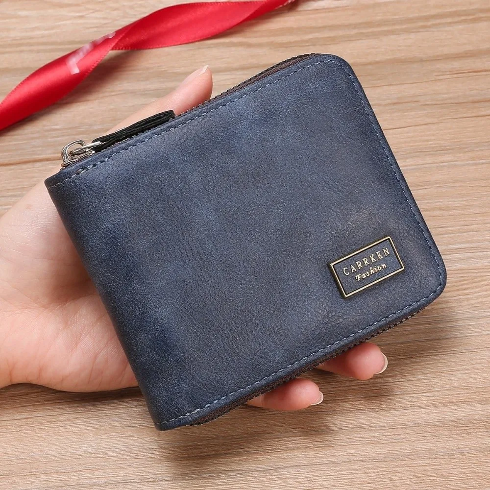 Casual Multi-position Men's Short Wallet Large Capacity Zipper PU Leather Coin Purse Multi-function Thin Card Holder Daily
Casual Multi-position Men's Short Wallet Large Capacity Zipper PU Leather Coin Purse Multi-function Thin Card Holder Daily