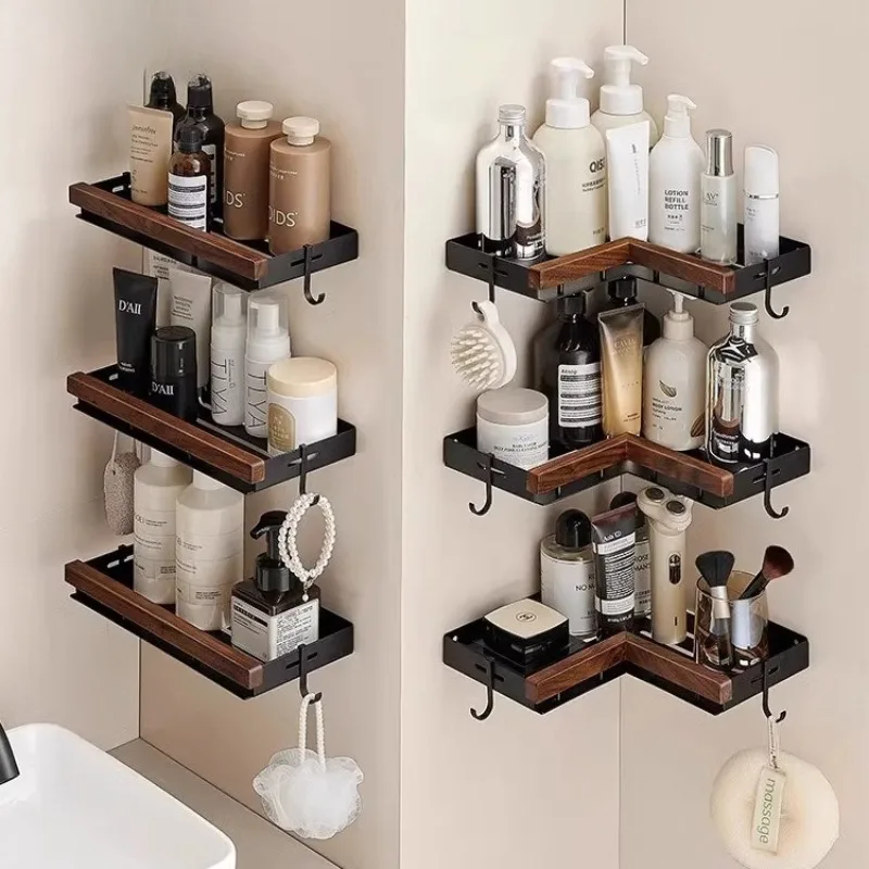Walnut Wood Black Black/White Wall Mounted Bathroom Storage Rack Storage Rack Tripod Bathroom Accessories Corner Shelf
Walnut Wood Black Black/White Wall Mounted Bathroom Storage Rack Storage Rack Tripod Bathroom Accessories Corner Shelf