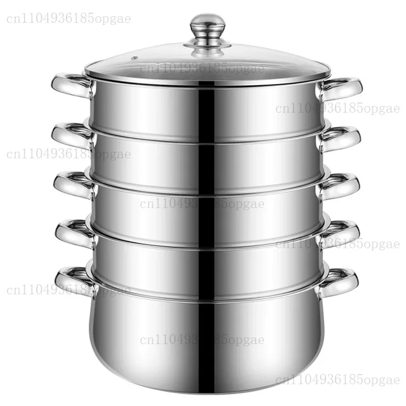 Large Capacity Steamer Pot, Commercial Grade Stainless Steel with Thick Bottom for Restaurant and Home Kitchen
Large Capacity Steamer Pot, Commercial Grade Stainless Steel with Thick Bottom for Restaurant and Home Kitchen