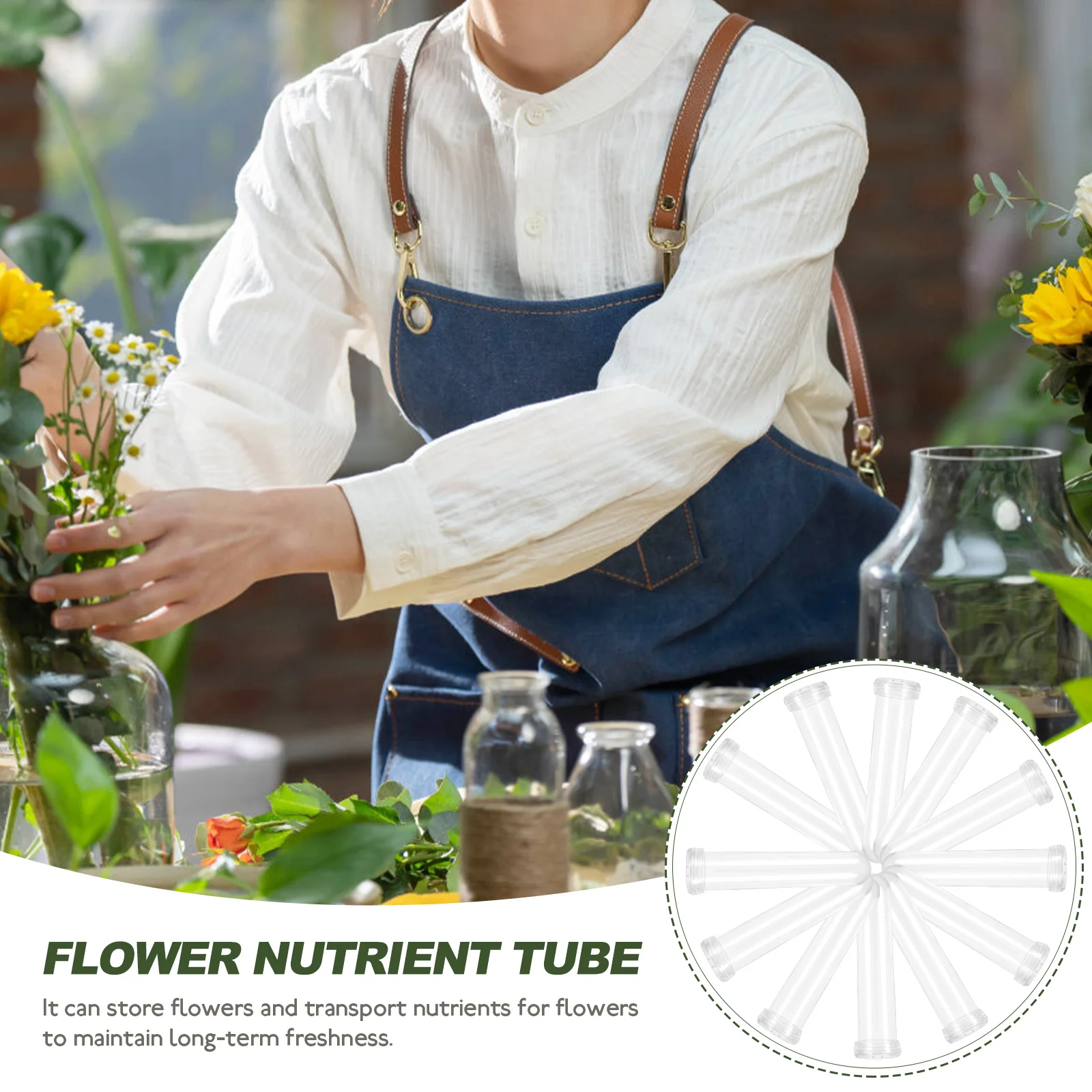 50 Pcs Tubes Planting Containers Water Vials Flower Tube Decorations Keep Stems Fresh Longer Florist Essential
50 Pcs Tubes Planting Containers Water Vials Flower Tube Decorations Keep Stems Fresh Longer Florist Essential