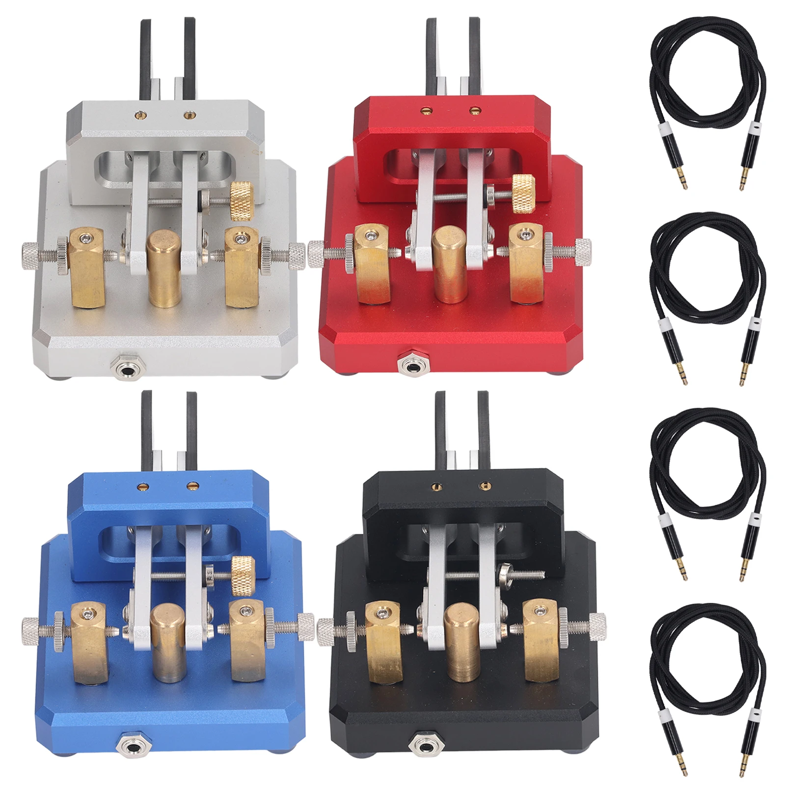Magnetic Damping CW Key Carbon Fiber Paddles Silver Contact Automatic Morse Key Shortwave Radio Communication Tool
Magnetic Damping CW Key Carbon Fiber Paddles Silver Contact Automatic Morse Key Shortwave Radio Communication Tool