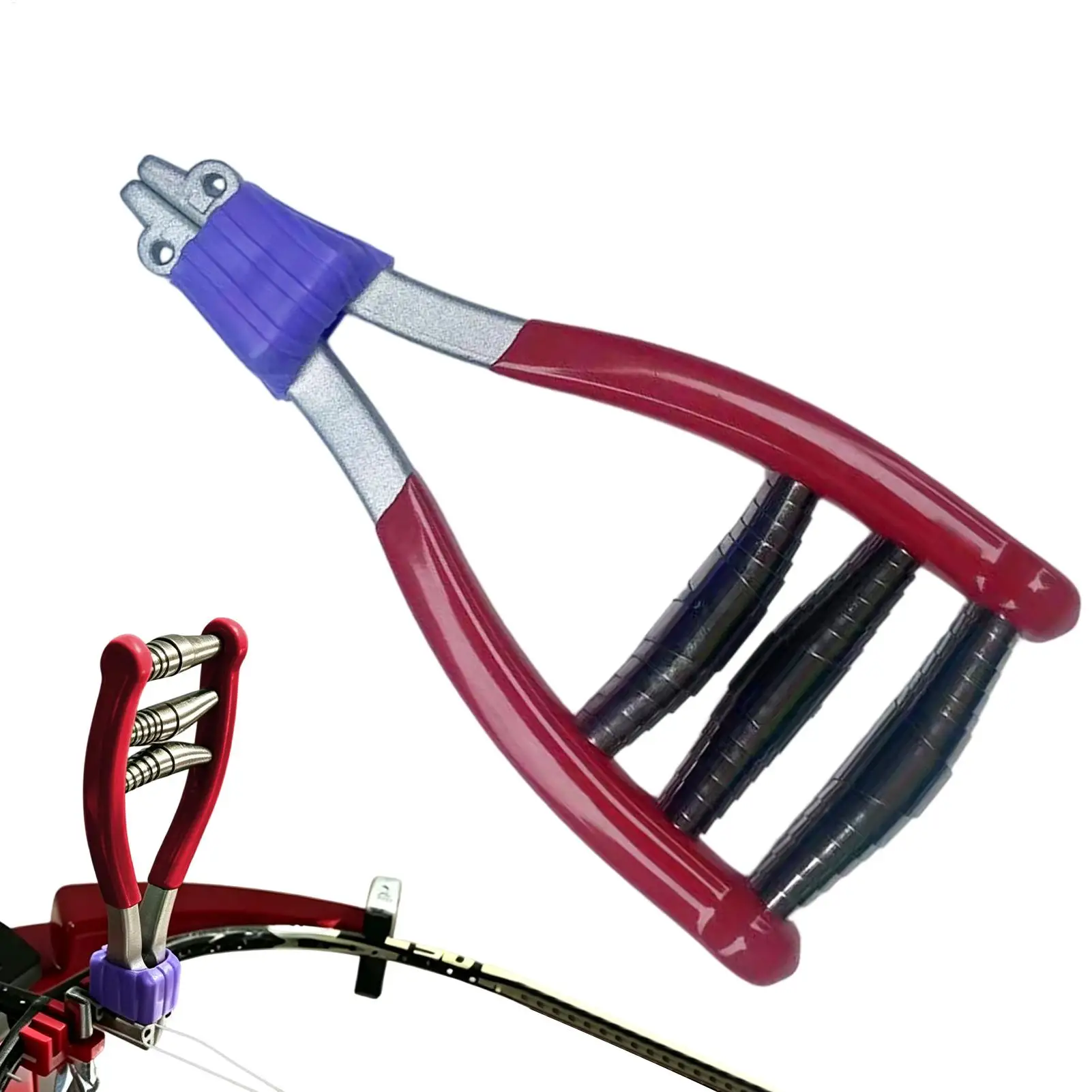 Badminton Stringing Machine Wide-Head 3-Spring Threader Tennis Stringing Clamp For Badminton Sports Racquet Paddle Gym School
Badminton Stringing Machine Wide-Head 3-Spring Threader Tennis Stringing Clamp For Badminton Sports Racquet Paddle Gym School