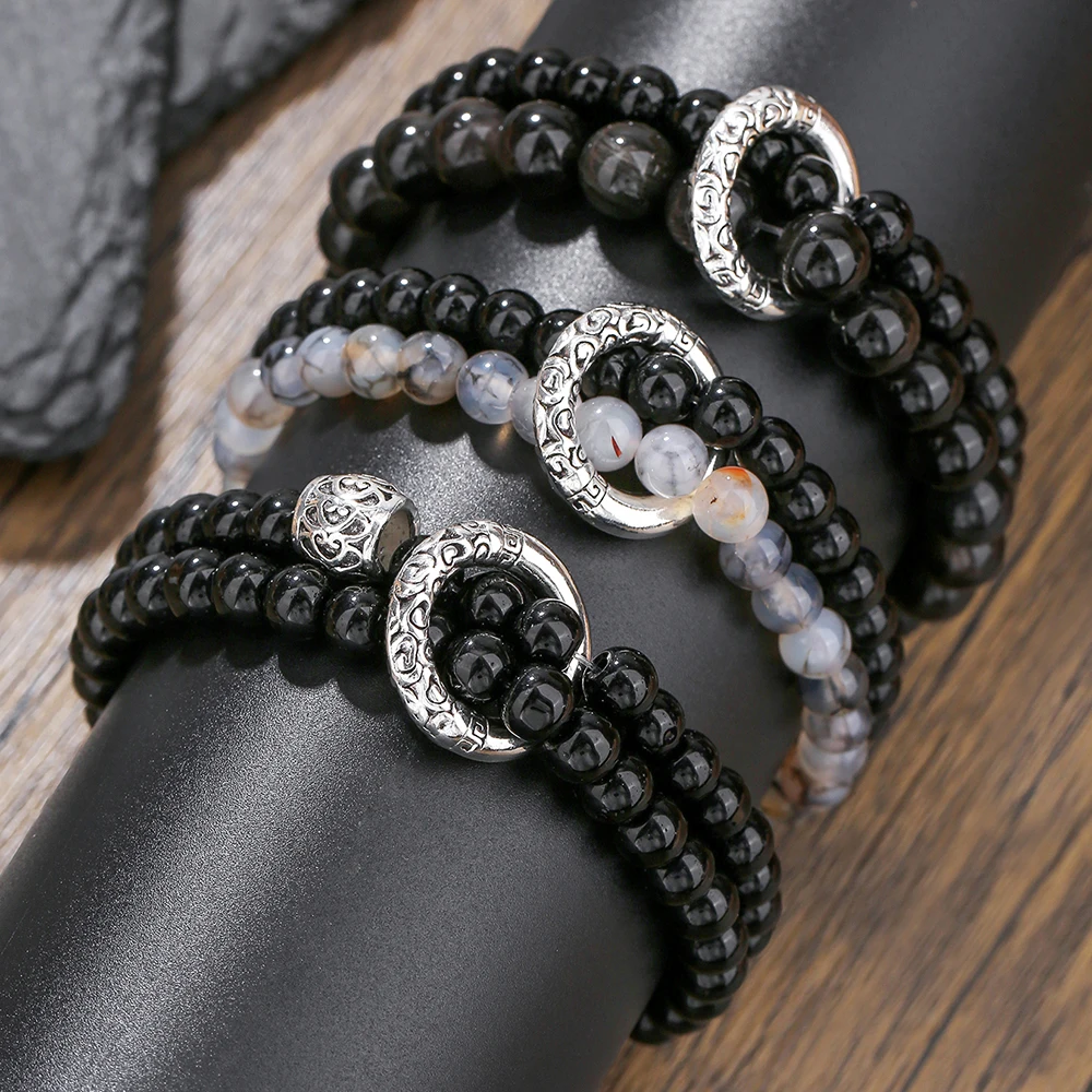 NADEEM Fashion Vintage Charm Beads Bracelets for Men Ethnic Handmade Circle Strand Bracelets Jewelry Gift Wholesale
NADEEM Fashion Vintage Charm Beads Bracelets for Men Ethnic Handmade Circle Strand Bracelets Jewelry Gift Wholesale