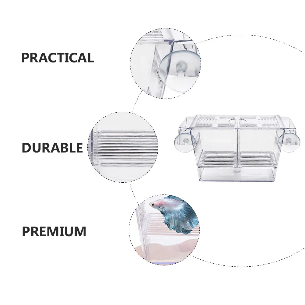 1Pcs Fish Breeding Box Transparent Premium Material Suction Cup for Aquarium Fry Hatching and Juvenile Fish Protection
1Pcs Fish Breeding Box Transparent Premium Material Suction Cup for Aquarium Fry Hatching and Juvenile Fish Protection
