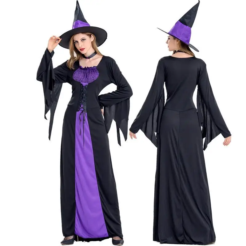 New Halloween Witch Costume Adult Role Playing Cosplay Performance Gift Traditional Chinese Women's Clothing Stage Costume
New Halloween Witch Costume Adult Role Playing Cosplay Performance Gift Traditional Chinese Women's Clothing Stage Costume
