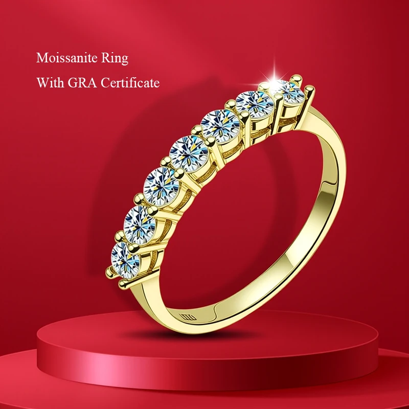 Ручка-тестер с бриллиантами 0,7 мм, Glod, полные муассаниты вокруг женщин, S925, серебряное свадебное кольцо с бриллиантами, штабелируемое кольцо
Ручка-тестер с бриллиантами 0,7 мм, Glod, полные муассаниты вокруг женщин, S925, серебряное свадебное кольцо с бриллиантами, штабелируемое кольцо