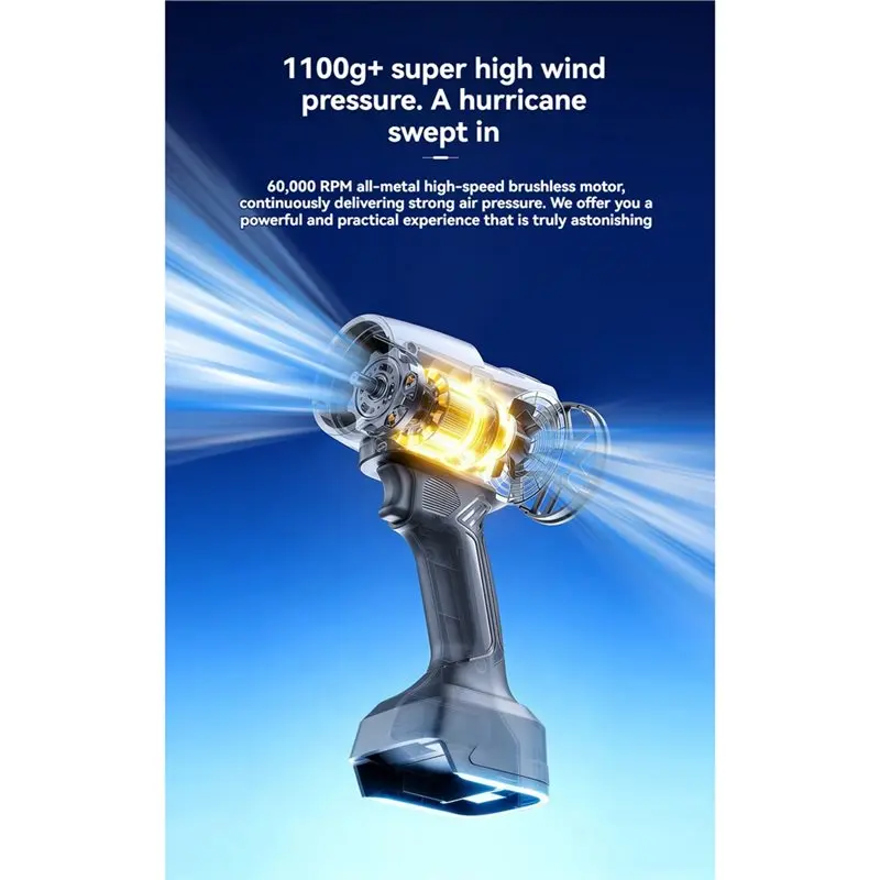 WORTHOWN-Leaf Blower Cordless 60000RPM Electric Dust Cleaner Lightweights Outdoor Power Tool For Apartment Garden Patio Garage
WORTHOWN-Leaf Blower Cordless 60000RPM Electric Dust Cleaner Lightweights Outdoor Power Tool For Apartment Garden Patio Garage