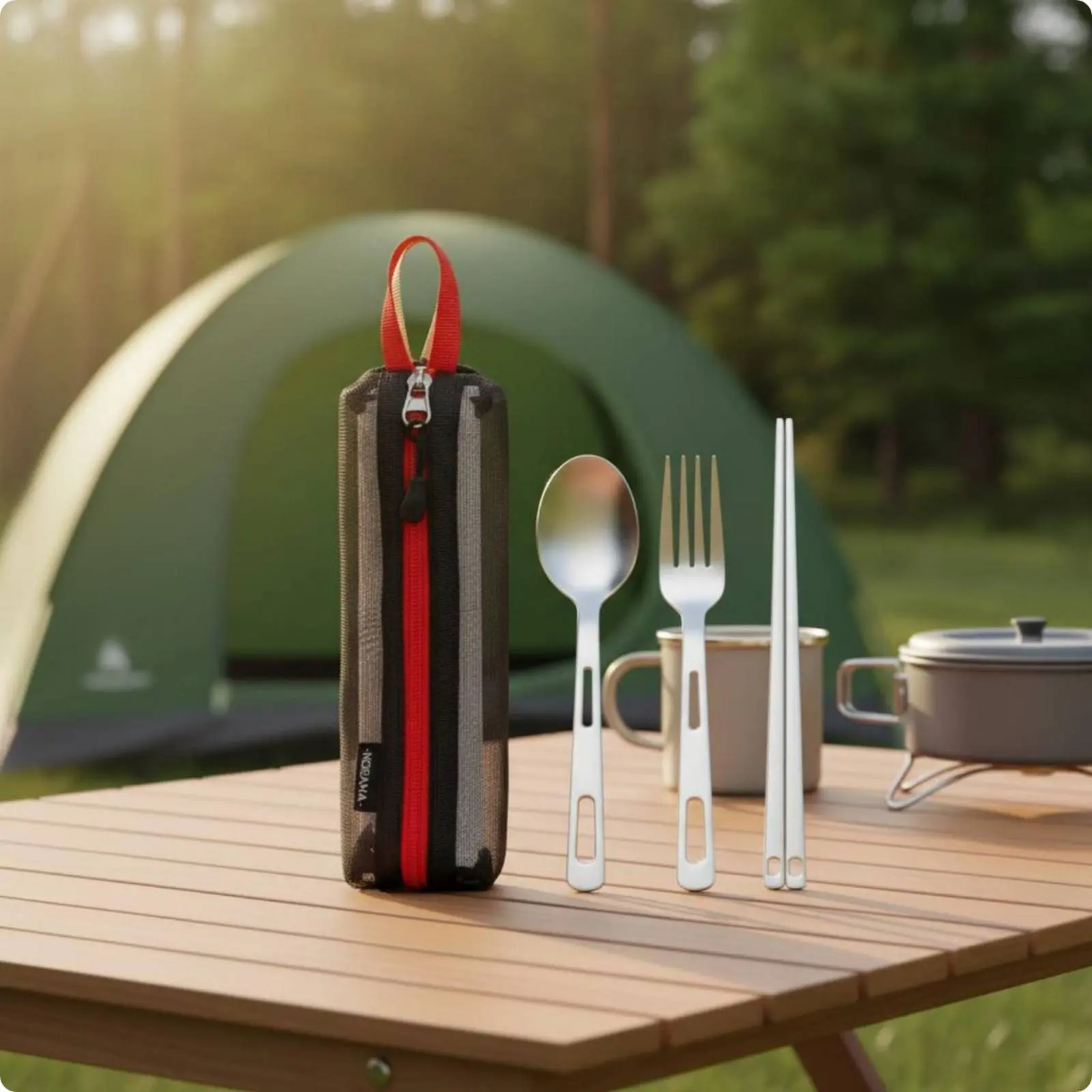 3 Pieces Stainless Steel Spoon Fork Chopsticks Set Reusable Single Person Cutlery Kit Portable Camping Utensils Easy to Clean
3 Pieces Stainless Steel Spoon Fork Chopsticks Set Reusable Single Person Cutlery Kit Portable Camping Utensils Easy to Clean