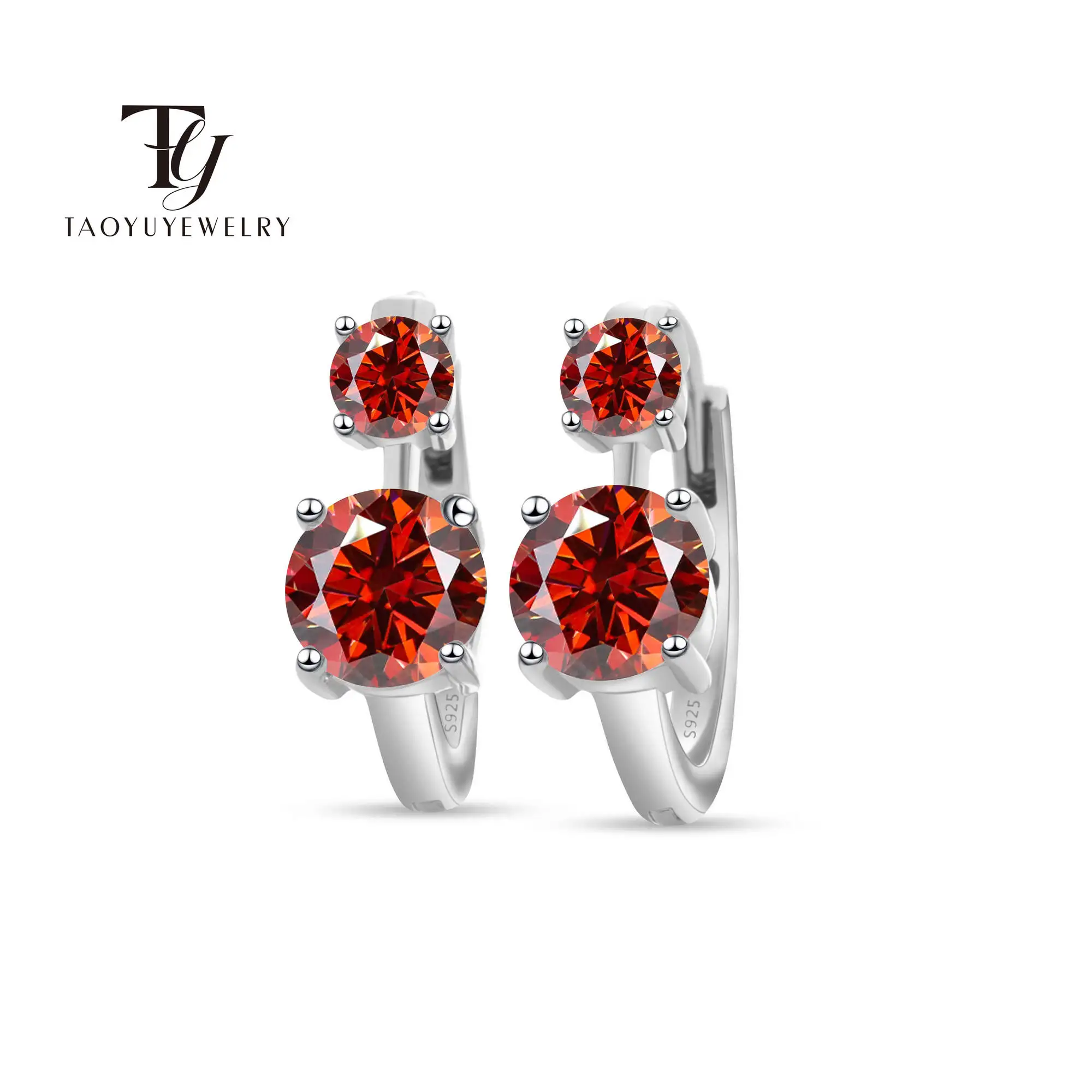 TY 1.3ct*2 D Color Moissanite Earring 925 Sterling Sliver Plated White Gold Hoop Earring For Women Wedding Party Jewelry
TY 1.3ct*2 D Color Moissanite Earring 925 Sterling Sliver Plated White Gold Hoop Earring For Women Wedding Party Jewelry