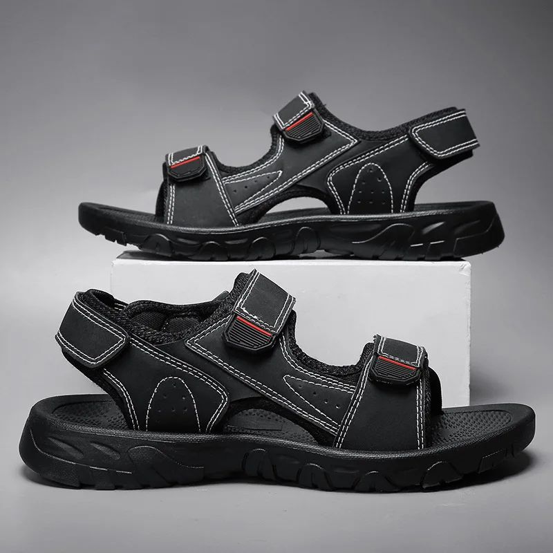 Men's PU Leather Sandals Classic Open Toe Slingback Flat Sandal Shoes for Men Outdoor Versatile Anti-slip Hiking Shoes Sandalias
Men's PU Leather Sandals Classic Open Toe Slingback Flat Sandal Shoes for Men Outdoor Versatile Anti-slip Hiking Shoes Sandalias