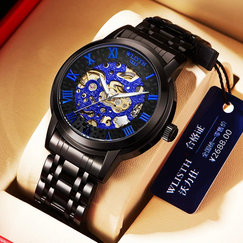 Automatic Mens Watch Hollowing Mechanical Wristwatch Waterproof Luminous Stainless Steel Fashion Automatic Watch For Man hombre
Automatic Mens Watch Hollowing Mechanical Wristwatch Waterproof Luminous Stainless Steel Fashion Automatic Watch For Man hombre