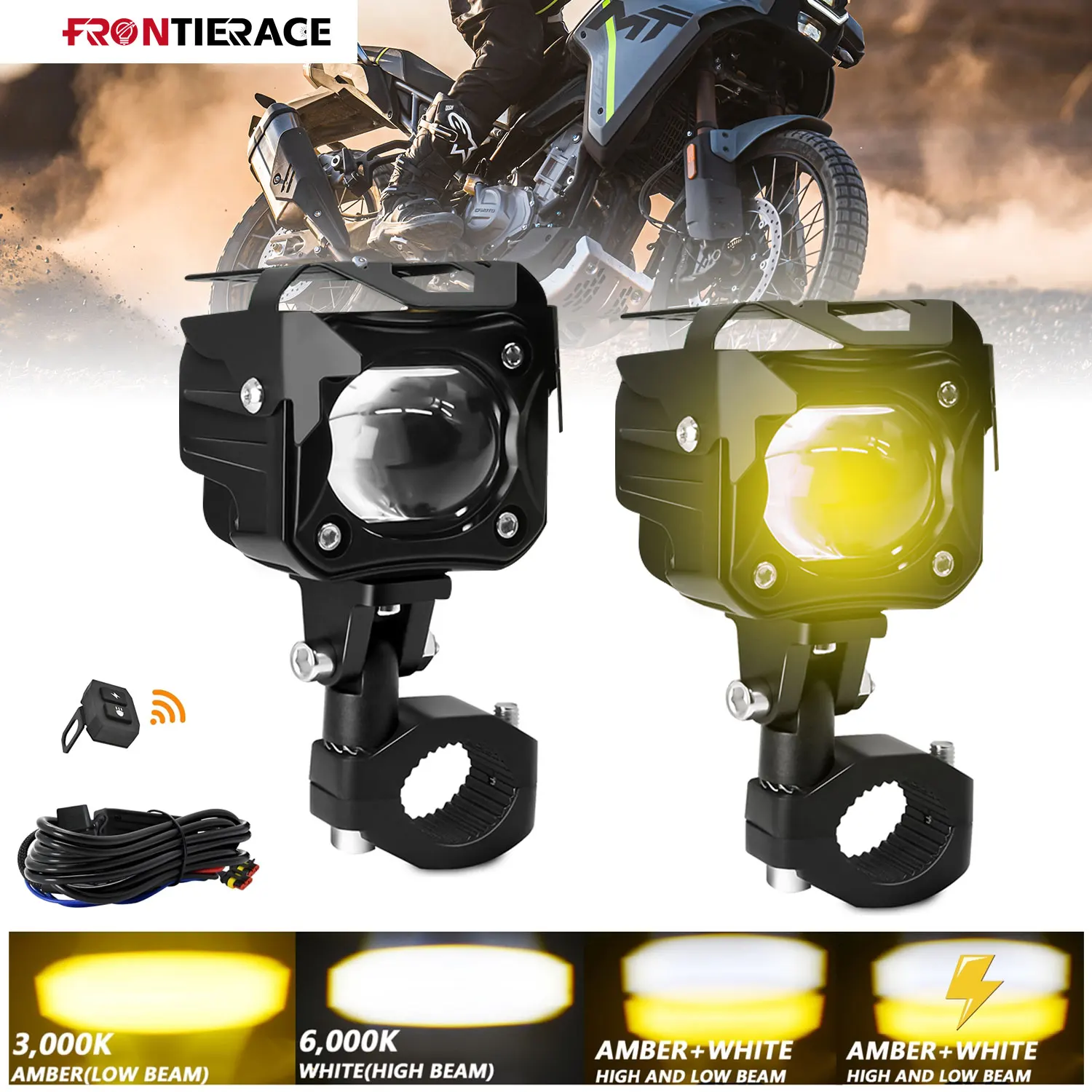 Super Power Motorcycle Driving High/Low Fog Lamp Harness Driving Lights Super Brighter 6000K 3500K for ATV Truck Bike SUV UTV
Super Power Motorcycle Driving High/Low Fog Lamp Harness Driving Lights Super Brighter 6000K 3500K for ATV Truck Bike SUV UTV