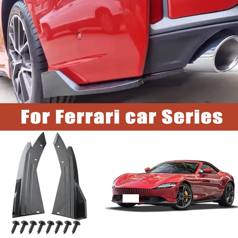 2pcs Rear Bumper Spoiler Lip Splitter Diffuser Anti-Crash Winglet Car Mod For Ferrari 488 F8 296 812 SF90 Roma Portofino 458 430
2pcs Rear Bumper Spoiler Lip Splitter Diffuser Anti-Crash Winglet Car Mod For Ferrari 488 F8 296 812 SF90 Roma Portofino 458 430