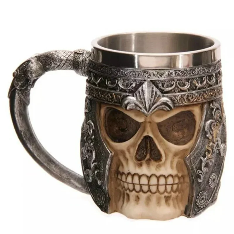 Unique Pattern Beer Mug Stainless Steel Resin Water Cup Wine Goblet Whiskey Cup for Halloween Bar Party Coffee teaware Supplies
Unique Pattern Beer Mug Stainless Steel Resin Water Cup Wine Goblet Whiskey Cup for Halloween Bar Party Coffee teaware Supplies