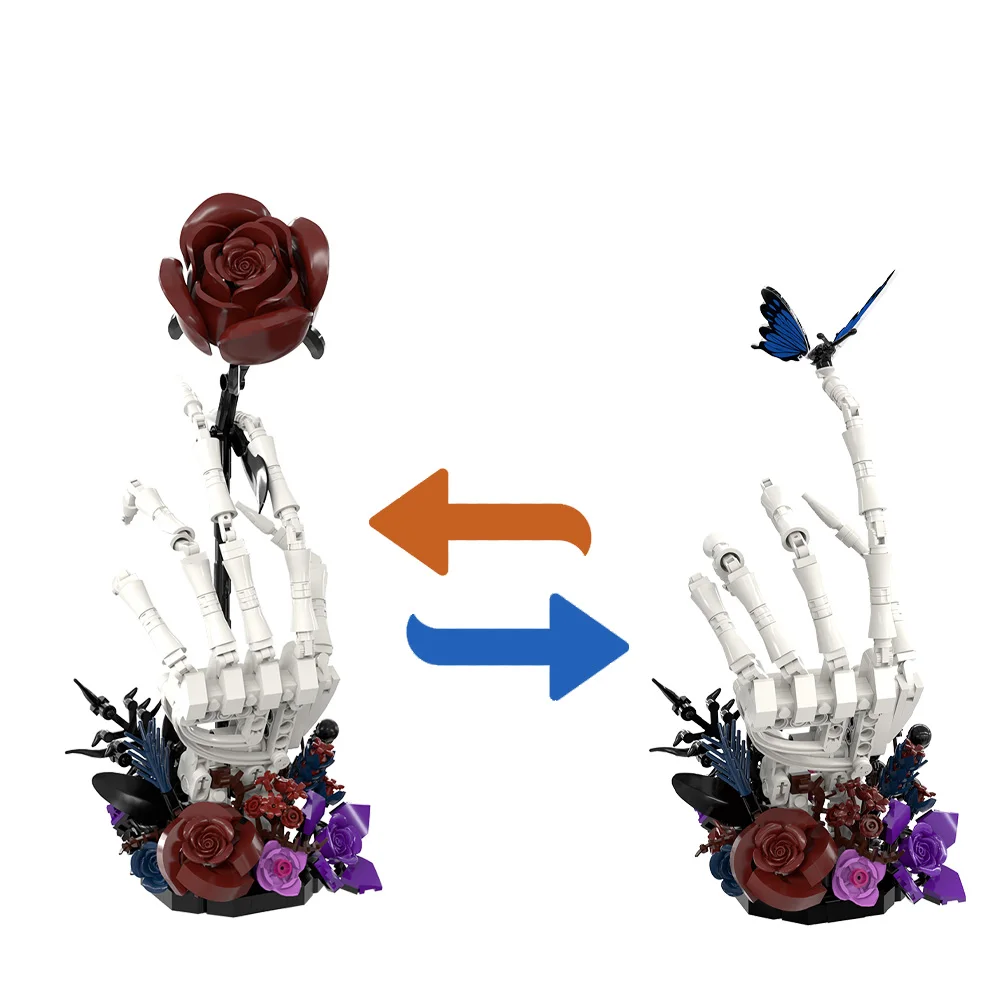 Gobricks MOC NetherS ButterflyS BoneS Red Rose Building Blocks Model Dark Night Rose Bricks diy Assembled Toy Children Gift
Gobricks MOC NetherS ButterflyS BoneS Red Rose Building Blocks Model Dark Night Rose Bricks diy Assembled Toy Children Gift