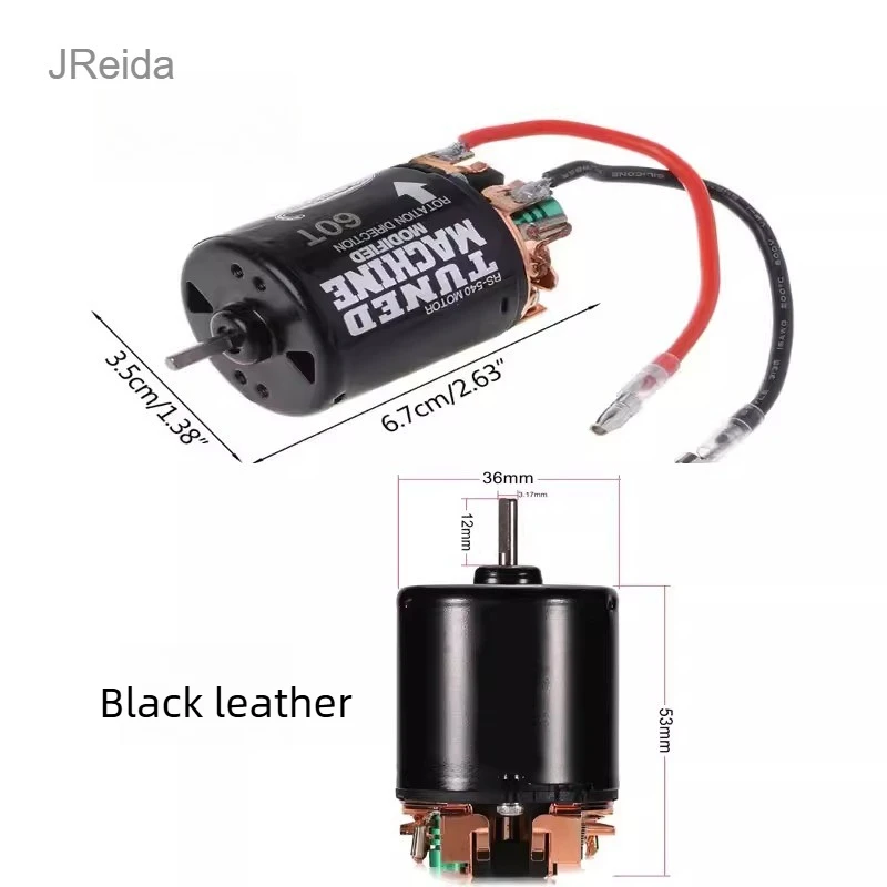 Водонепроницаемый двигатель 540 с щетками (со сменными угольными щетками) — высокий крутящий момент, совместим с ESC 1080, для радиоуправляемых краулеров
Водонепроницаемый двигатель 540 с щетками (со сменными угольными щетками) — высокий крутящий момент, совместим с ESC 1080, для радиоуправляемых краулеров