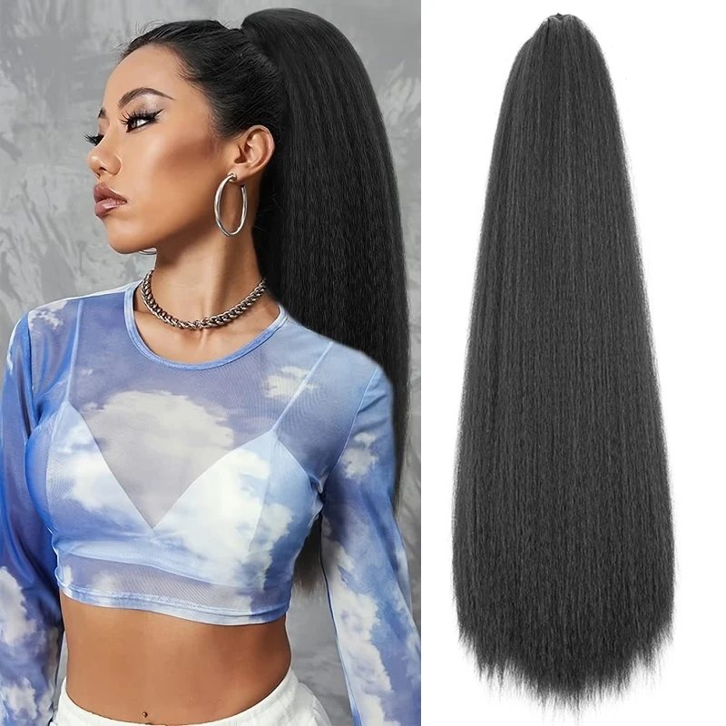 22Inch Synthetic Long Ykai Straight Ponytail Drawstring Clip Heat Resistant Fluffy Hairpiece For Women Daily Party Use
22Inch Synthetic Long Ykai Straight Ponytail Drawstring Clip Heat Resistant Fluffy Hairpiece For Women Daily Party Use