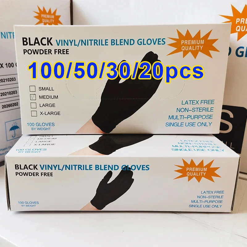 Household Disposable Compound Nitrile Gloves Black Powder-free Food-grade Mixed Butadiene Synthetic Gloves Rubber
Household Disposable Compound Nitrile Gloves Black Powder-free Food-grade Mixed Butadiene Synthetic Gloves Rubber