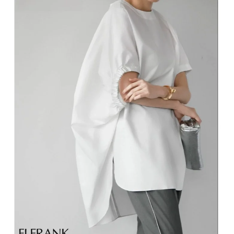 Женская хлопковая футболка оверсайз с коротким рукавом, асимметричная, в уличном стиле, летний топ с короткой передней и длинной задней частью, повседневная, индивидуальный дизайн
Женская хлопковая футболка оверсайз с коротким рукавом, асимметричная, в уличном стиле, летний топ с короткой передней и длинной задней частью, повседневная, индивидуальный дизайн