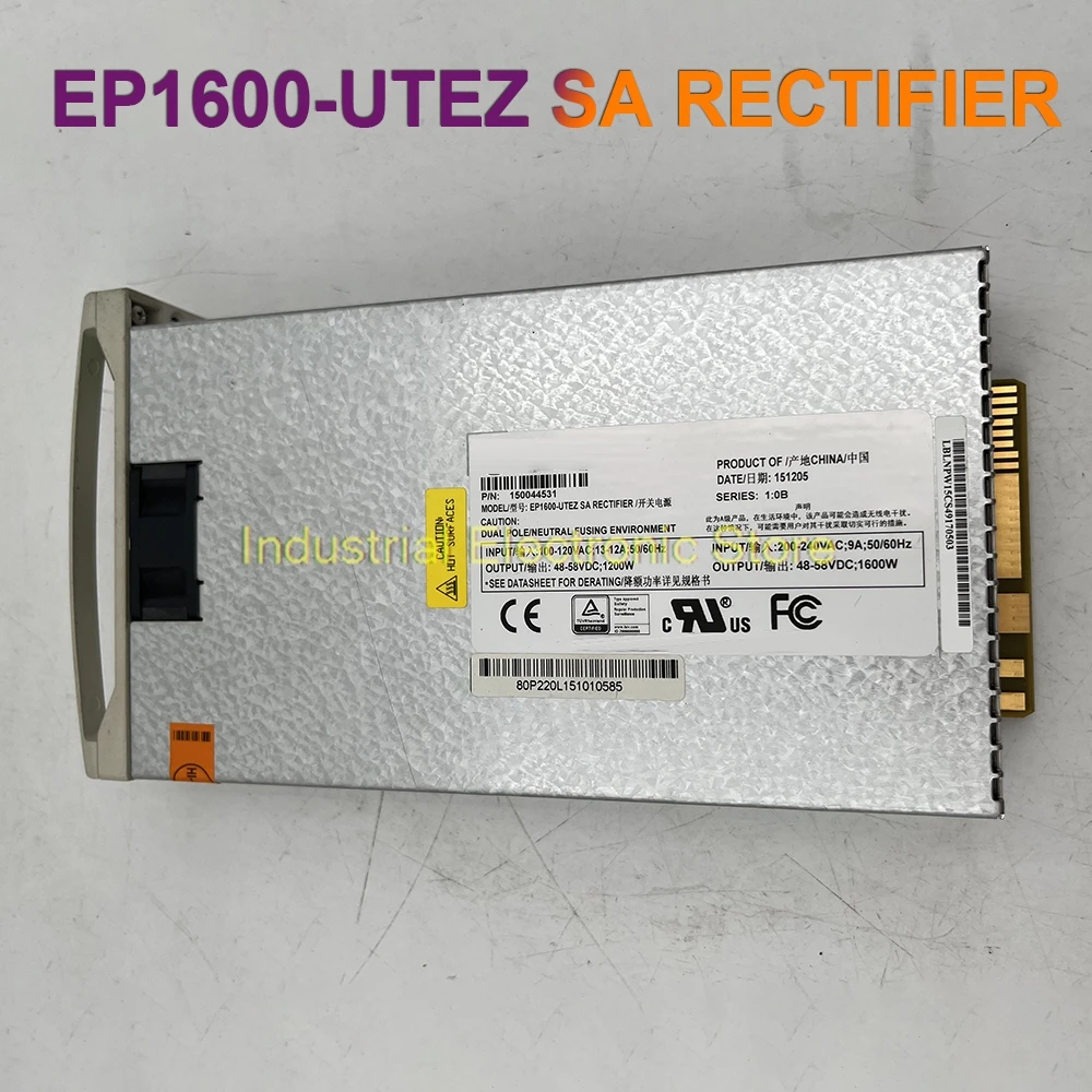 150044531 48-58VDC 1600W Power Supply EP1600-UTEZ SA RECTIFIER
150044531 48-58VDC 1600W Power Supply EP1600-UTEZ SA RECTIFIER
