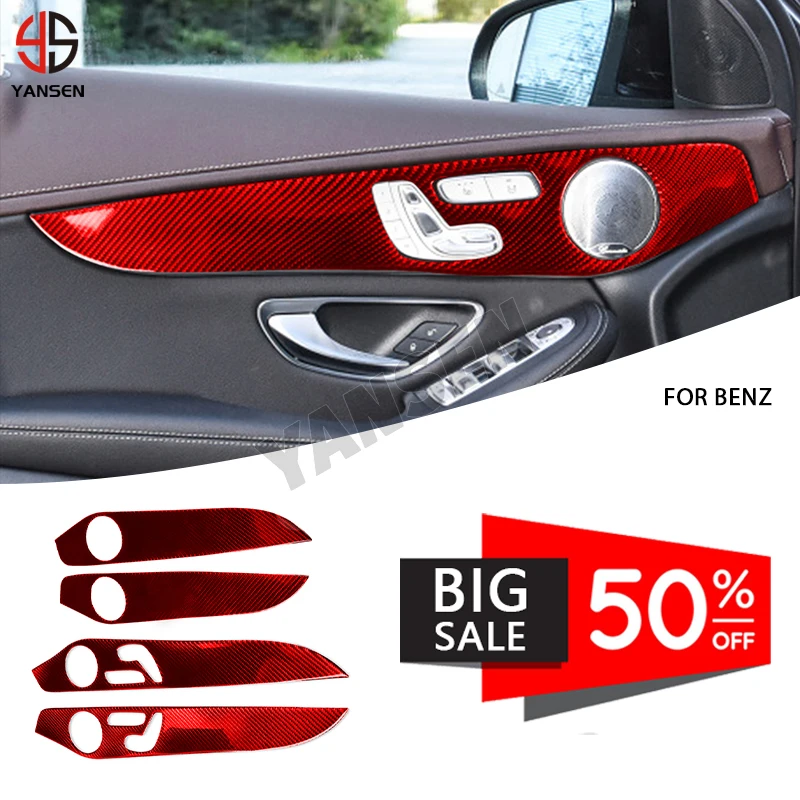 For Mercedes Benz C Class GLC W205 Soft Carbon Fiber Interior Door Panel Cover Sticker Trims Decoration Accessories
For Mercedes Benz C Class GLC W205 Soft Carbon Fiber Interior Door Panel Cover Sticker Trims Decoration Accessories