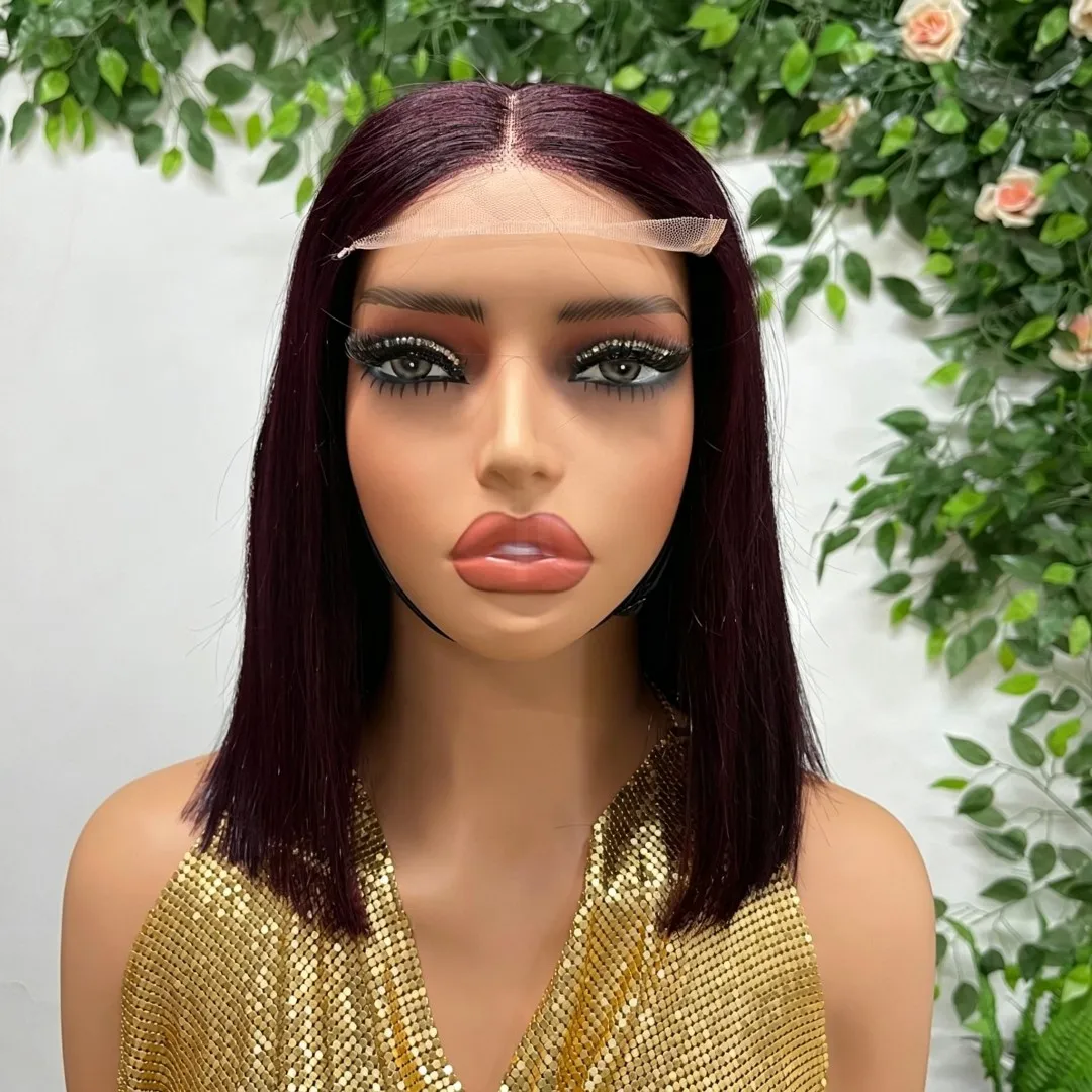 4x4 Transparent Lace Burgundy Bone Straight Short Bob Wig Human Hair,100% Virgin Human Hair, Pre Plucked Can Be Dyed and Permed
4x4 Transparent Lace Burgundy Bone Straight Short Bob Wig Human Hair,100% Virgin Human Hair, Pre Plucked Can Be Dyed and Permed