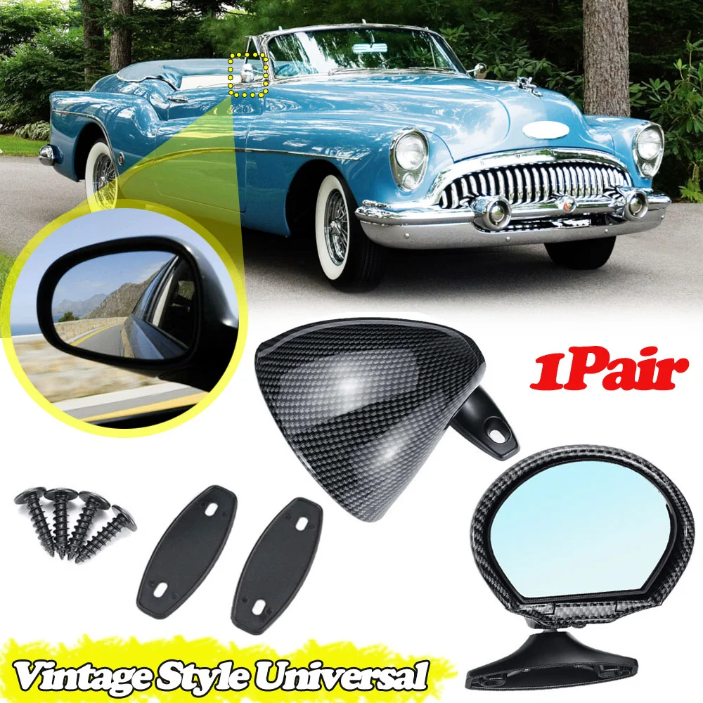 Pair Vintage Style Universal Car Classic Retro Door Wing Side Mirror Rearview Mirror Glass Cover
Pair Vintage Style Universal Car Classic Retro Door Wing Side Mirror Rearview Mirror Glass Cover