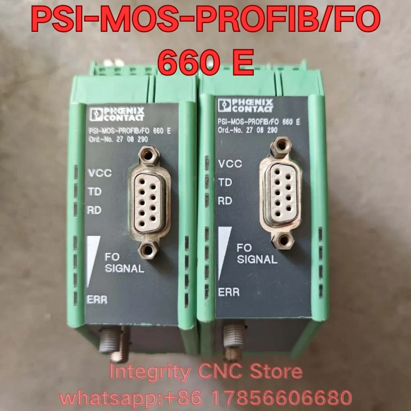 Second-hand PSI-MOS-PROFIB/FO 660 E industrial interface module function test is normal
Second-hand PSI-MOS-PROFIB/FO 660 E industrial interface module function test is normal