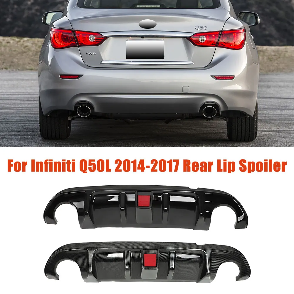 Car Rear Bumper Lip Spoiler Splitter Tail Lip Body Exterior Guard Modification For Infiniti Q50L 2014-2017 Auto Cover Trim
Car Rear Bumper Lip Spoiler Splitter Tail Lip Body Exterior Guard Modification For Infiniti Q50L 2014-2017 Auto Cover Trim