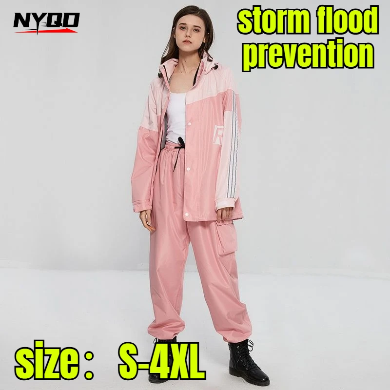 Adult Split Raincoat Suit Fashion Waterproof Motorcycle Rain Coat and Pant Set Outdoor Camping Hiking Rain Poncho Equipment
Adult Split Raincoat Suit Fashion Waterproof Motorcycle Rain Coat and Pant Set Outdoor Camping Hiking Rain Poncho Equipment