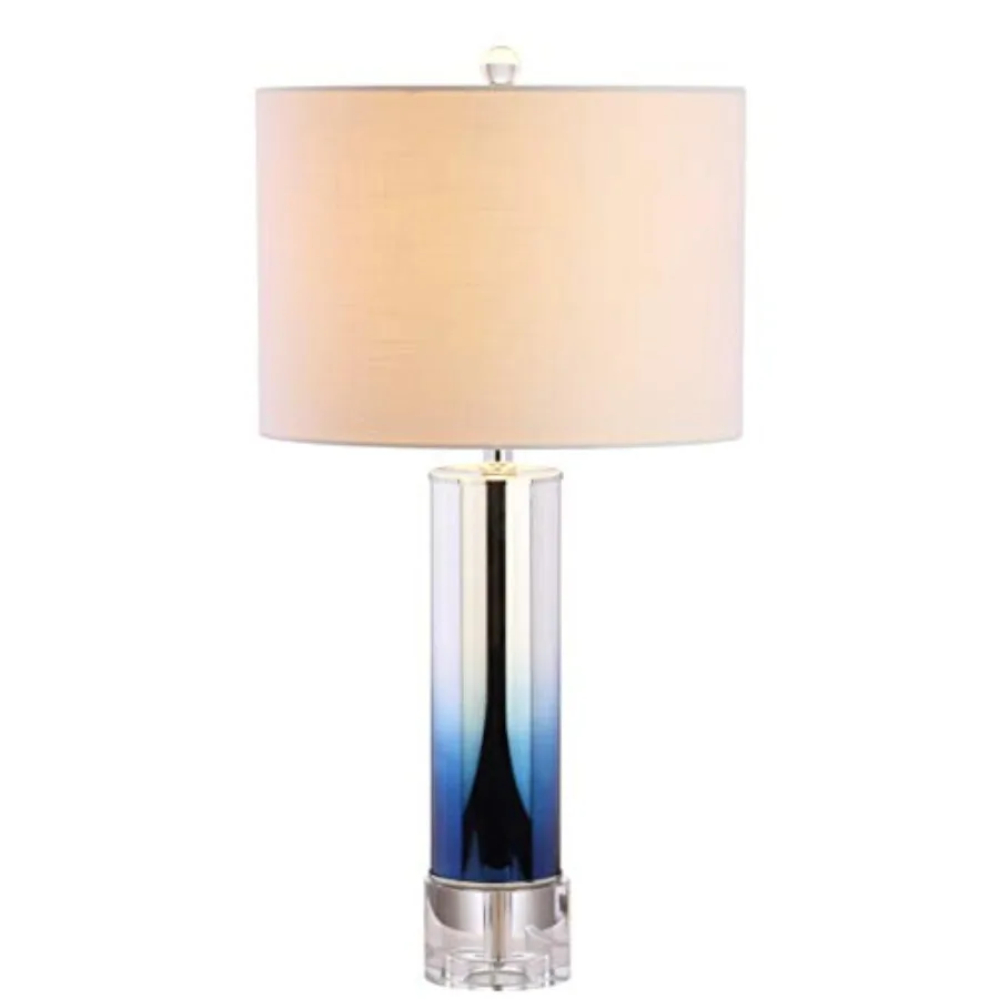 27" Glass Crystal Table Lamp for Bedroom Living Room Nightstand, Modern Ombre Bedside Lamp, White Linen Drum Shade, LED Bulb In
27" Glass Crystal Table Lamp for Bedroom Living Room Nightstand, Modern Ombre Bedside Lamp, White Linen Drum Shade, LED Bulb In
