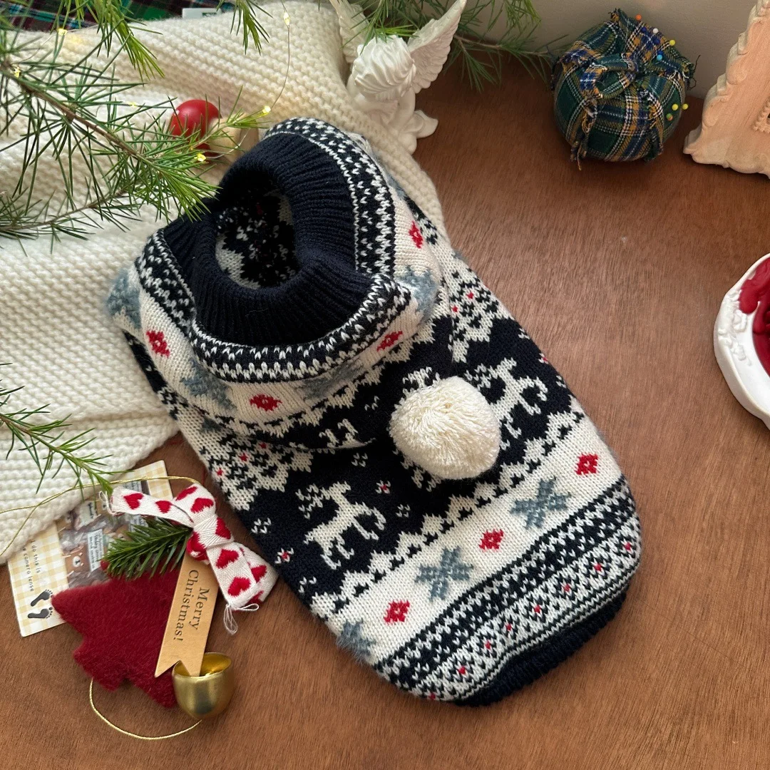 Christmas Pet Dog Clothes Autumn Winter Cute Print Holiday Hoodies Sweaer For Small Medium Dog Puppy Clothing Knit Warm Sweaters
Christmas Pet Dog Clothes Autumn Winter Cute Print Holiday Hoodies Sweaer For Small Medium Dog Puppy Clothing Knit Warm Sweaters