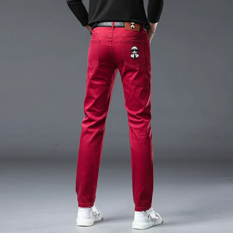 Light luxury men's denim pants 2024 autumn high-end fashion embroidery slim fit small straight tube multi-color denim long pants
Light luxury men's denim pants 2024 autumn high-end fashion embroidery slim fit small straight tube multi-color denim long pants