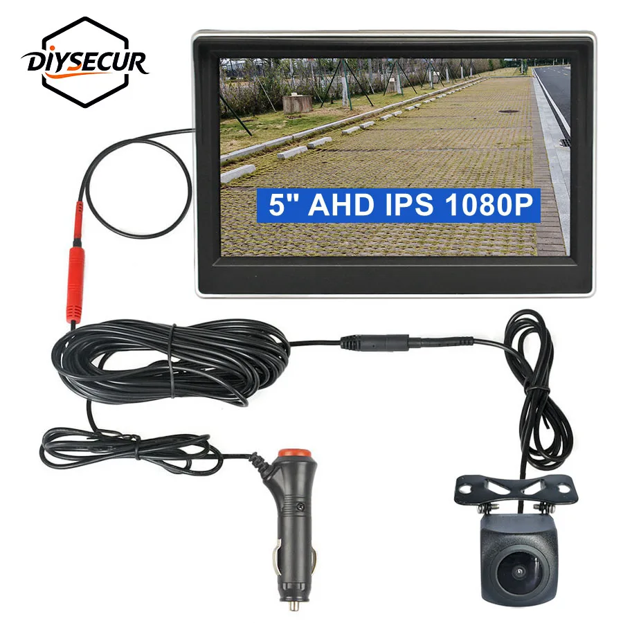 1920*1080 5inch AHD IPS Rear View Car Monitor Starlight Night Vision Backup Car Camera Vehicle Reverse Camera