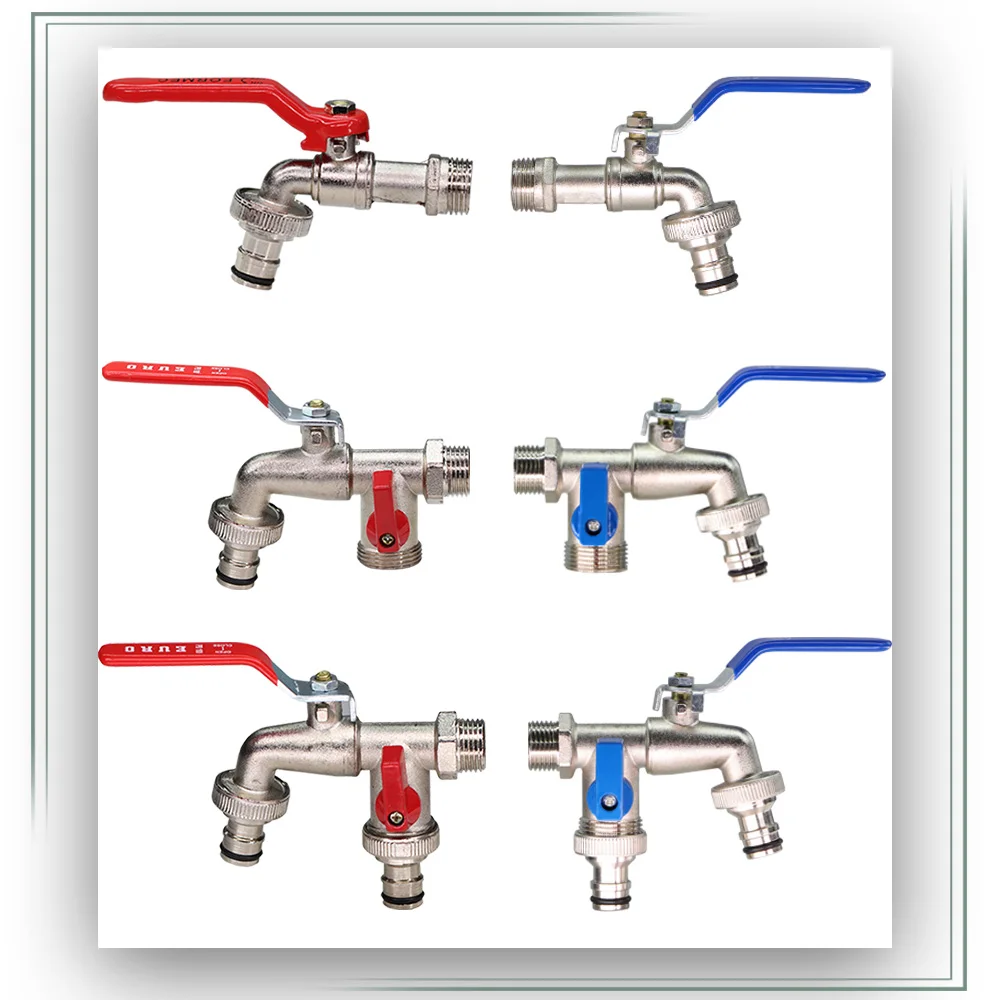 2 Colors 1/2'' IBC Water Tank Connector 2&1-Way Hose Irrigation Faucet Adapter Brass Tap Joint Replacement Fitting Ball Valve
2 Colors 1/2'' IBC Water Tank Connector 2&1-Way Hose Irrigation Faucet Adapter Brass Tap Joint Replacement Fitting Ball Valve