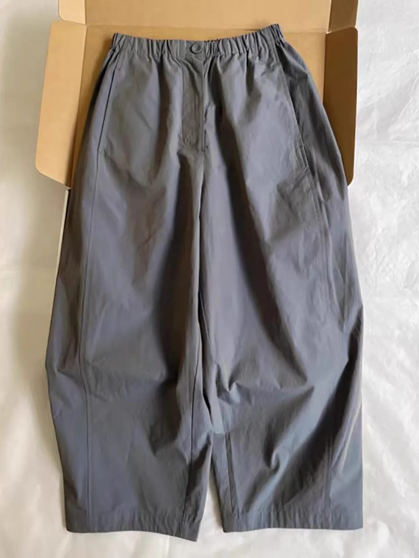 Gray Quick Dry Work Pants High Waist Wide Leg Pants Balloon Pants Casual Nine Points Long Pants for Women Summer Small Size
Gray Quick Dry Work Pants High Waist Wide Leg Pants Balloon Pants Casual Nine Points Long Pants for Women Summer Small Size