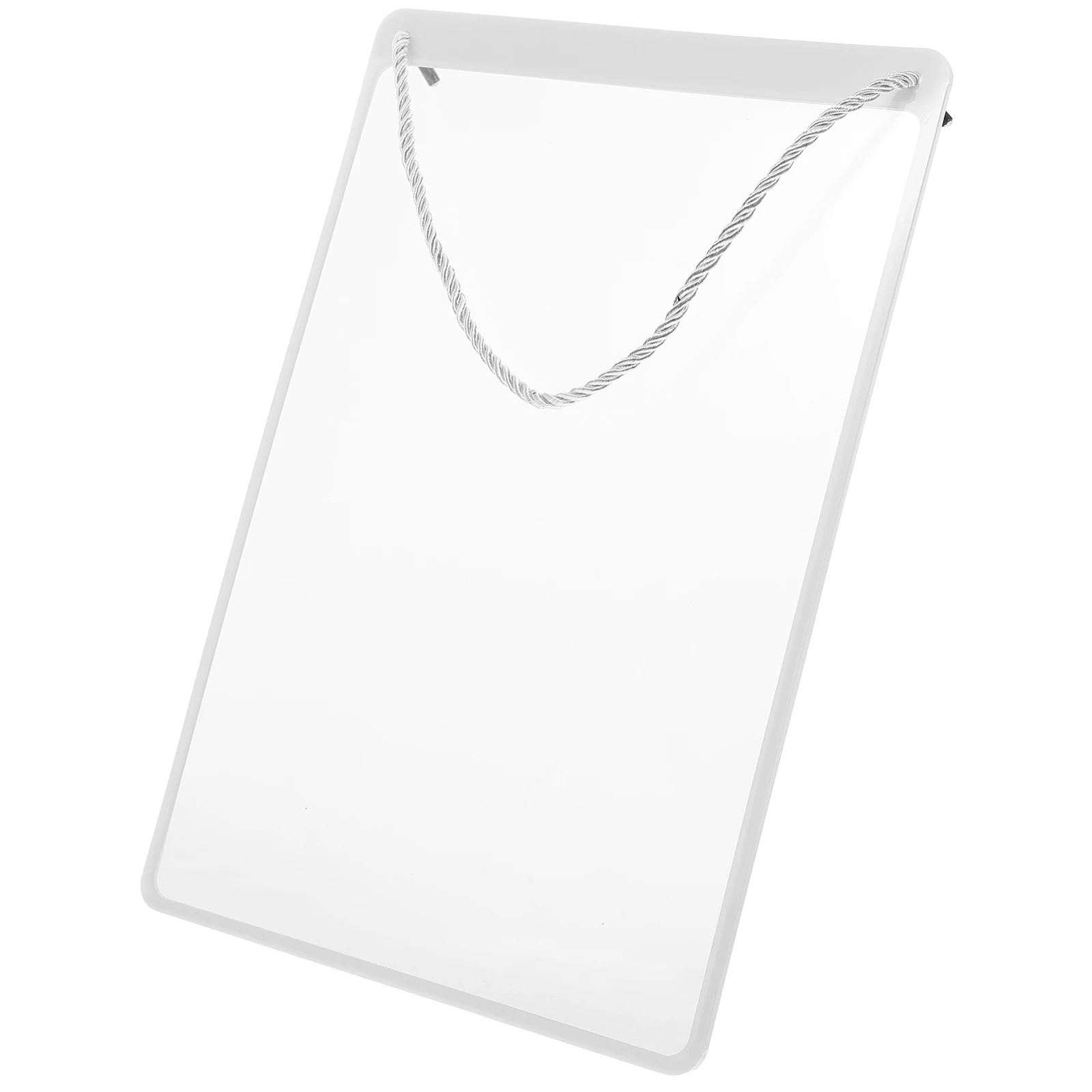 Plastic Paper Holder Clear Hanging Sign Poster Frame White Display for Retail Door Shop Wall Mount Advertising
Plastic Paper Holder Clear Hanging Sign Poster Frame White Display for Retail Door Shop Wall Mount Advertising