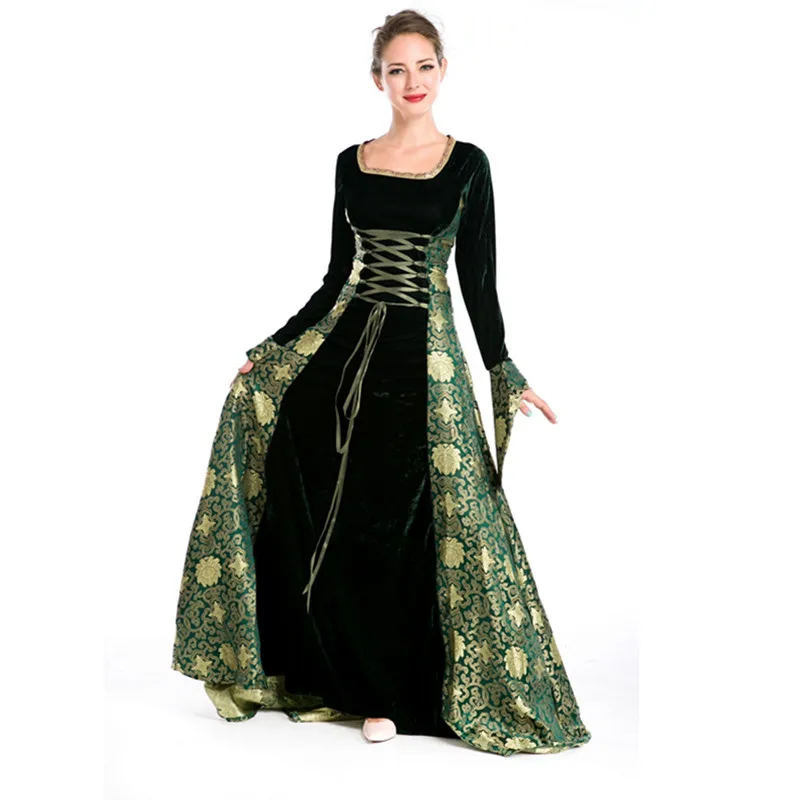 Medieval Costumes For Women Full Sleeve Jacquard Gown Princess Costume For Women Halloween Party Cosplay Adult Medieval Dress
Medieval Costumes For Women Full Sleeve Jacquard Gown Princess Costume For Women Halloween Party Cosplay Adult Medieval Dress