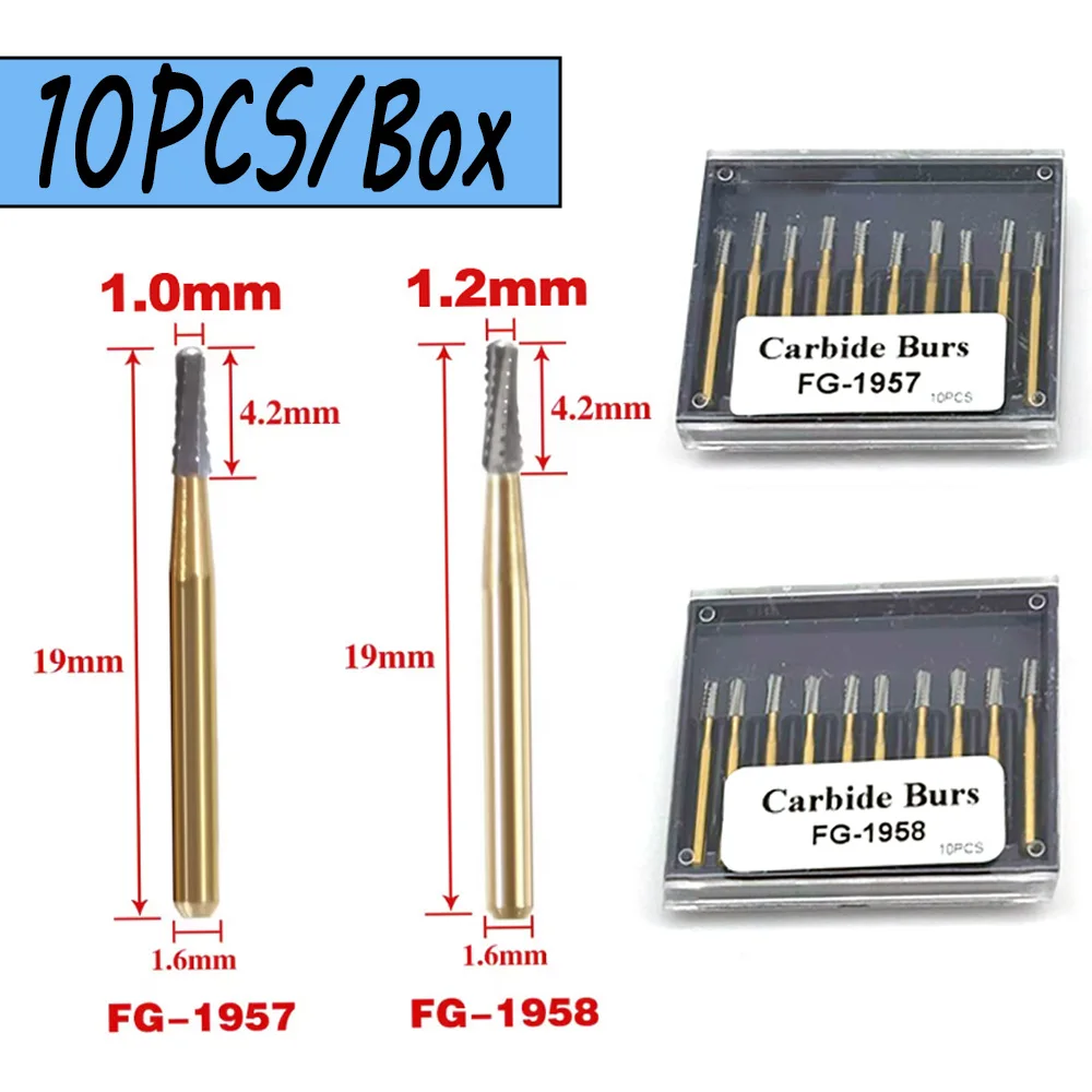 Professional Dental Burs Tungsten Carbide Cross Cut Tapered Fissure 10PCS Set for Cavity Shaping High Speed Handpiece Use
Professional Dental Burs Tungsten Carbide Cross Cut Tapered Fissure 10PCS Set for Cavity Shaping High Speed Handpiece Use