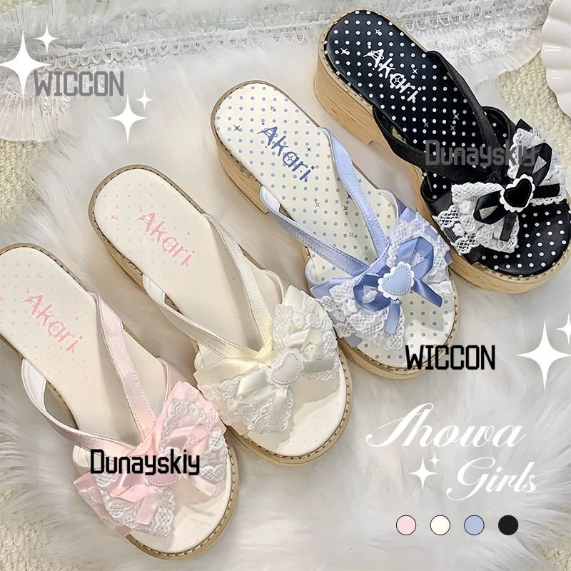 Jirai Kei cute japanese bow wood grain soled wooden clogs slippers kawaii lolita shoes cosplay costumes accessions fancy girls
Jirai Kei cute japanese bow wood grain soled wooden clogs slippers kawaii lolita shoes cosplay costumes accessions fancy girls